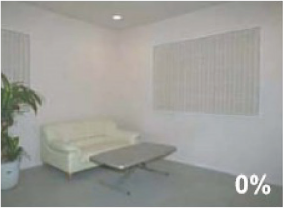 木材率の違いによる内装イメージ | 朝日ウッドテック 非住宅フローリング MESSAGE(メッセージ)