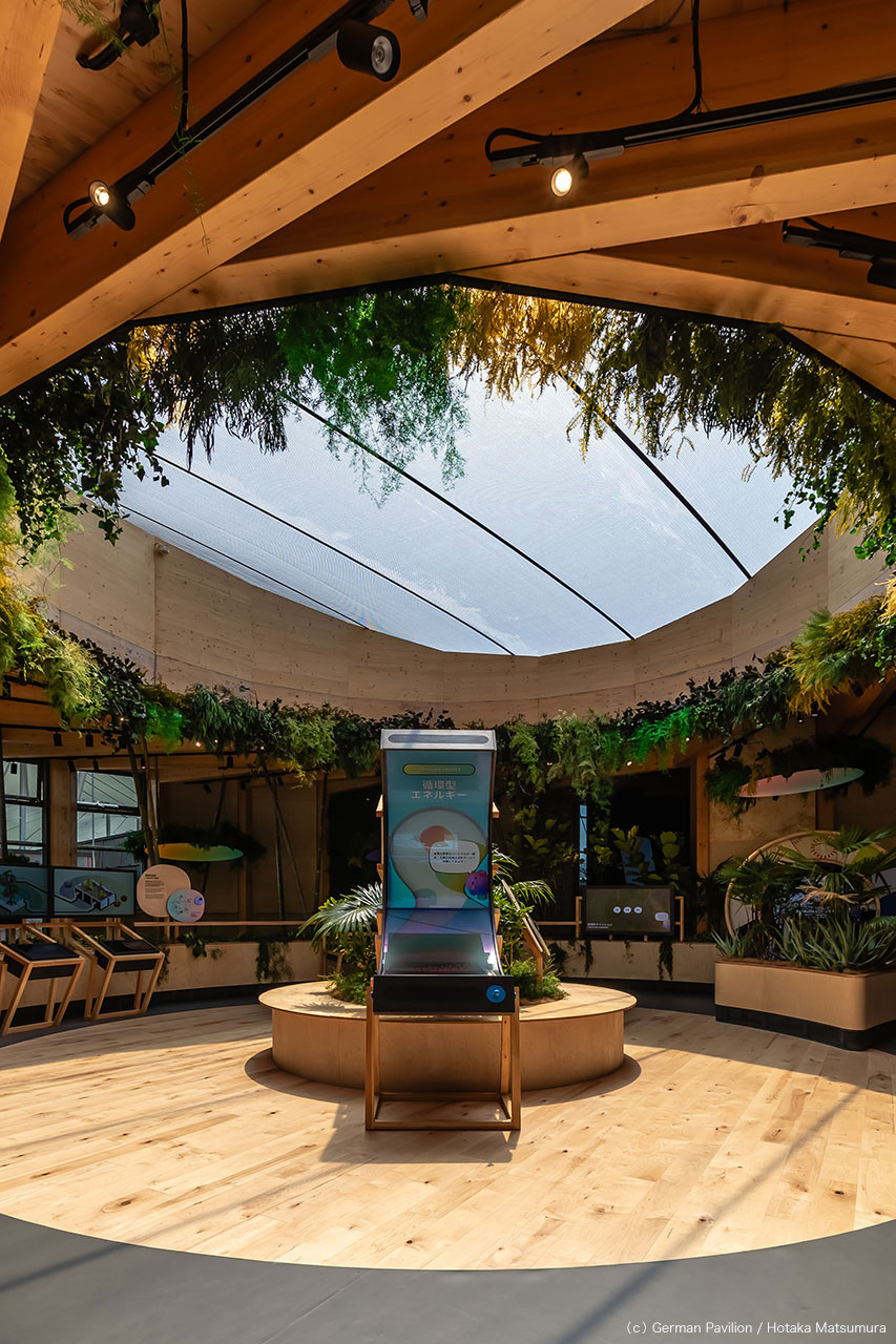 大阪・関西万博2025 ドイツパビリオン | 朝日ウッドテック 非住宅フローリング MESSAGE(メッセージ)