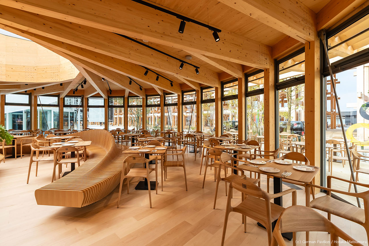 大阪・関西万博2025 ドイツパビリオン | 朝日ウッドテック 非住宅フローリング MESSAGE(メッセージ)