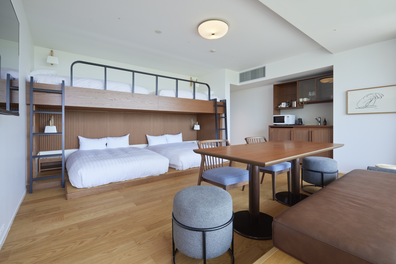 宿泊施設採用ライブナチュラルMSXネダレス145forDog遮音等級L-40ホワイトオークのフローリング画像